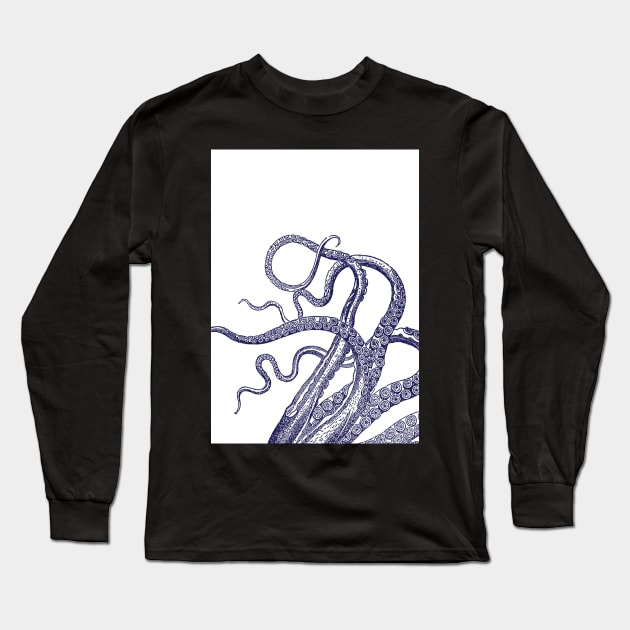 Octopus tentacles squid kraken nautical Long Sleeve T-Shirt by SouthPrints